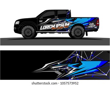 Truck Graphic kit. abstract  Vector graphic for vehicle and boat. 