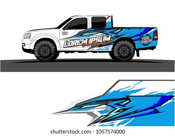Truck Graphic kit. abstract  Vector graphic for vehicle and boat. 