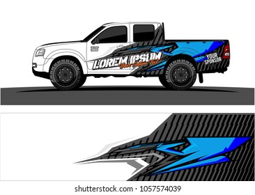 Truck Graphic kit. abstract  Vector graphic for vehicle and boat. 