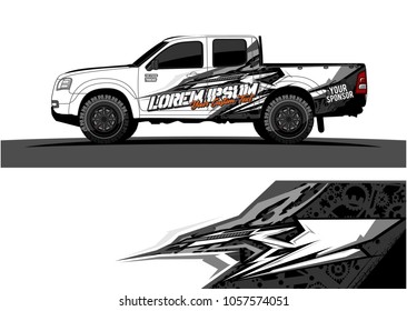 Truck Graphic kit. abstract  Vector graphic for vehicle and boat. 