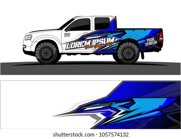 Truck Graphic kit. abstract  Vector graphic for vehicle and boat. 