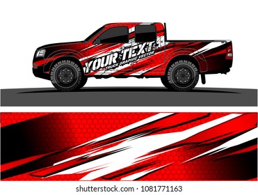 truck graphic vector. abstract grunge background design for vehicle vinyl wrap and car branding 