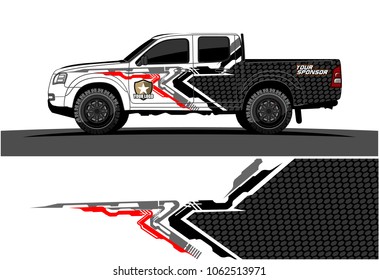 truck graphic vector. abstract tech lines background design for wrap and vehicle sticker branding 