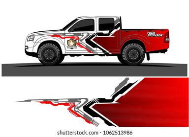 truck graphic vector. abstract tech lines background design for wrap and vehicle sticker branding 