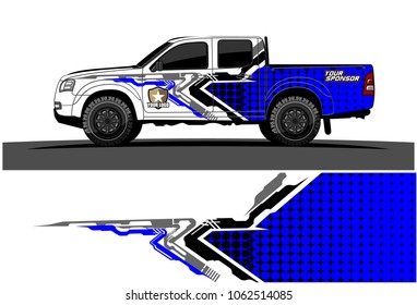 truck graphic vector. abstract tech lines background design for wrap and vehicle sticker branding 
