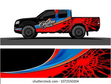 truck graphic vector. abstract tech lines background design for wrap and vehicle sticker branding 
