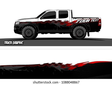 truck graphic vector. modern camouflage design for vehicle vinyl wrap 