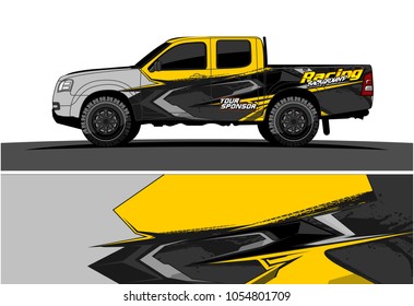 Truck graphic vector. Racing Background for truck, car, Boat and vehicles