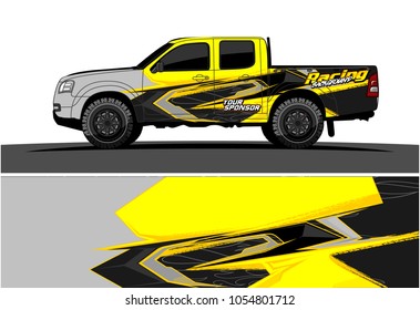 Truck graphic vector. Racing Background for truck, car, Boat and vehicles