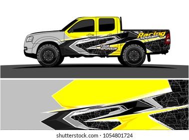 Truck graphic vector. Racing Background for truck, car, Boat and vehicles