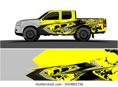 Truck graphic vector. Racing Background for truck, car, Boat and vehicles