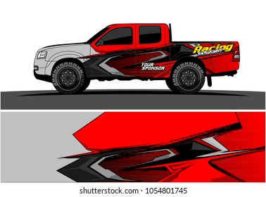 Truck graphic vector. Racing Background for truck, car, Boat and vehicles