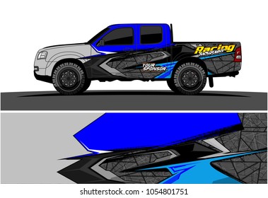 Truck graphic vector. Racing Background for truck, car, Boat and vehicles