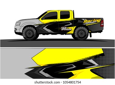 Truck graphic vector. Racing Background for truck, car, Boat and vehicles