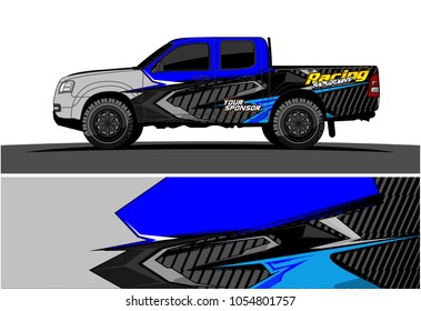 Truck graphic vector. Racing Background for truck, car, Boat and vehicles
