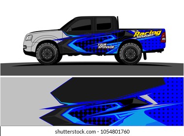 Truck graphic vector. Racing Background for truck, car, Boat and vehicles