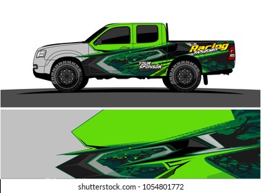 Truck graphic vector. Racing Background for truck, car, Boat and vehicles