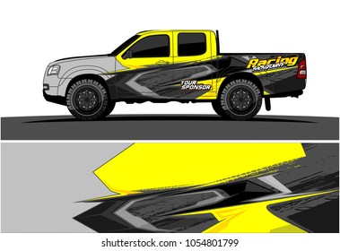 Truck graphic vector. Racing Background for truck, car, Boat and vehicles