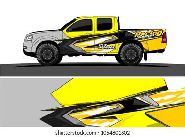 Truck graphic vector. Racing Background for truck, car, Boat and vehicles