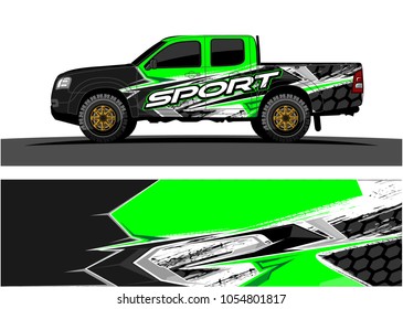 Truck graphic vector. Racing Background for truck, car, Boat and vehicles
