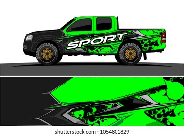 Truck graphic vector. Racing Background for truck, car, Boat and vehicles