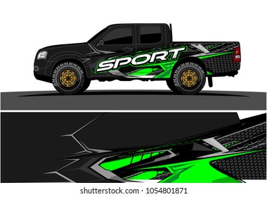 Truck graphic vector. Racing Background for truck, car, Boat and vehicles
