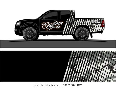 truck graphics. modern camouflage design for vehicle vinyl wrap 