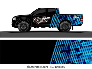 truck graphics. modern camouflage design for vehicle vinyl wrap 
