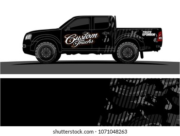truck graphics. modern camouflage design for vehicle vinyl wrap 