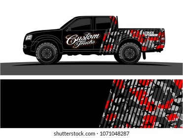 truck graphics. modern camouflage design for vehicle vinyl wrap 