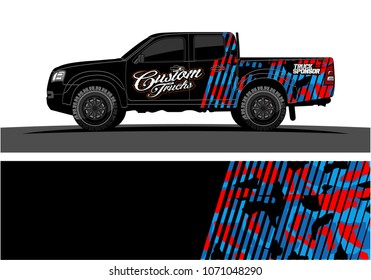 truck graphics. modern camouflage design for vehicle vinyl wrap 