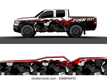 
truck graphics vector. modern camouflage design for vehicle vinyl wrap 
