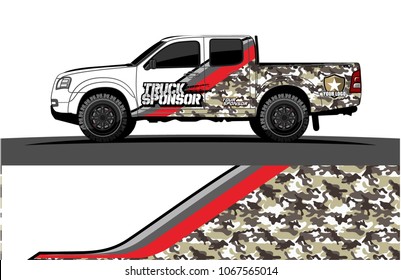truck graphics vector. Simple bold lines with grunge background