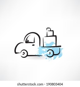 truck grunge icon