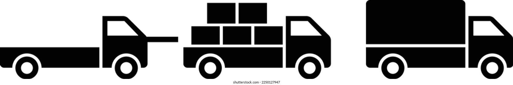 Truck icon. Cargo Truck icon. Delivery truck icon, vector illustration
