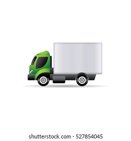 Truck icon in color. Freight transport logistic