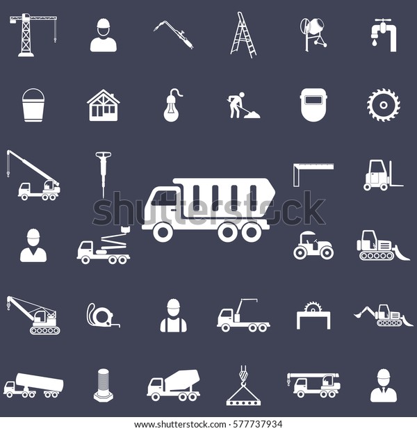 truck icon. Construction icons universal set for\
web and mobile
