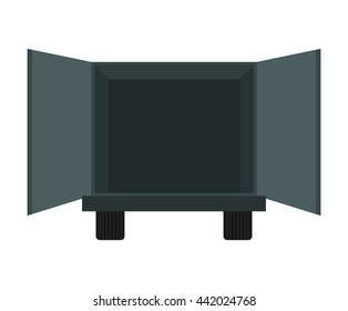 truck icon. delivery design. vector graphic