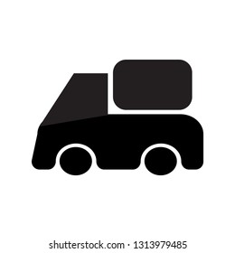 Truck icon. Delivery icon. Fast shipping delivery truck flat icon