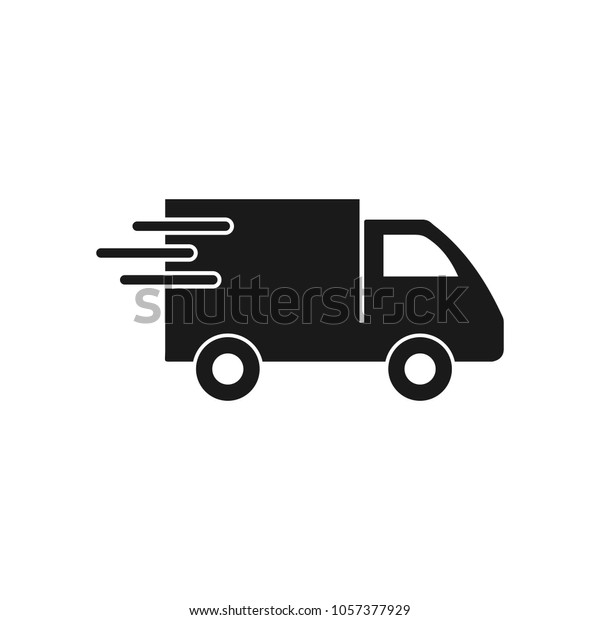 Truck icon. Delivery icon. Fast shipping
delivery truck flat icon for apps and
web.