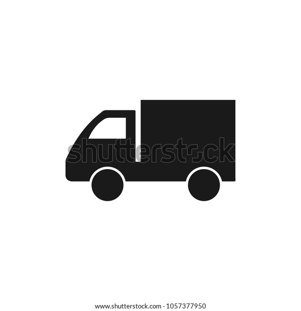 Truck icon. Delivery icon. Fast shipping\
delivery truck flat icon for apps and\
web.