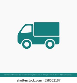 truck icon, icon, delivery. One of set web icons