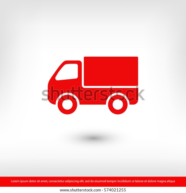 truck icon,\
icon, delivery. One of set web\
icons