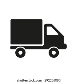 The truck icon. Delivery and shipping symbol. Flat Vector illustration