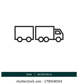 truck icon delivery symbol design element logo template vector eps 10