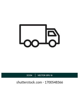 truck icon delivery symbol design element logo template vector eps 10
