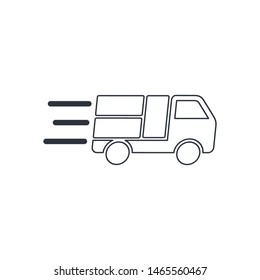 truck icon delivery symbol logo template