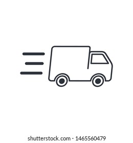 truck icon delivery symbol logo template