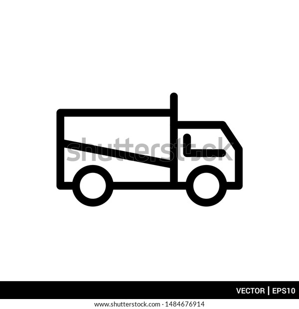 Truck icon. Delivery icon.\
Transportation icon. Vector illustration logo template. EPS\
10