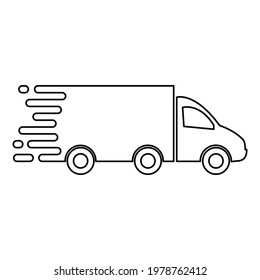 truck icon. delivery icon vector